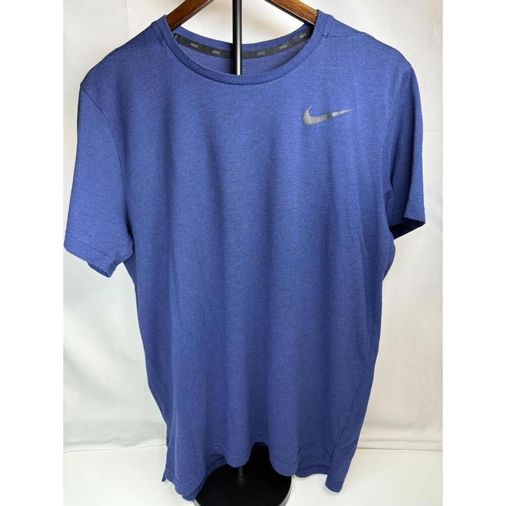 Nike Dri-FIT Shirt‎ Mens Large Blue Moisture Wicking Running Training
